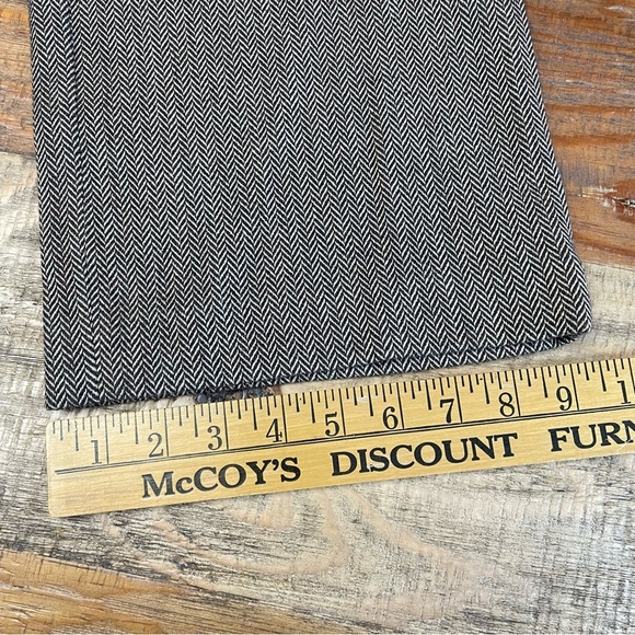 Eddie Bauer Herringbone Trousers Wool Blend Women's 6T Brown Dress Pants Slacks - Picture 9 of 15